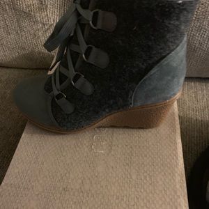 Maurices Shoes - Wedge grey booties Maurices Shoes - Wedge grey booties